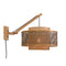 Wandlamp Bhutan - Bamboe/Zwart - 57x50x50cm