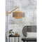 Wandlamp Bhutan - Bamboe/Zwart - 57x50x50cm