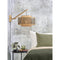 Wandlamp Bhutan - Bamboe/Zwart - 57x50x50cm