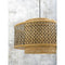 Wandlamp Bhutan - Bamboe/Zwart - 57x50x50cm