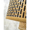 Wandlamp Bhutan - Bamboe/Zwart - 57x50x50cm