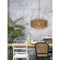 Hanglamp Bhutan - Bamboe/Zwart - Ø50cm