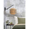 Wandlamp Bhutan - Bamboe Zwart/Naturel - 40x40x34cm