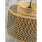 Wandlamp Bhutan - Bamboe Zwart/Naturel - 40x40x34cm