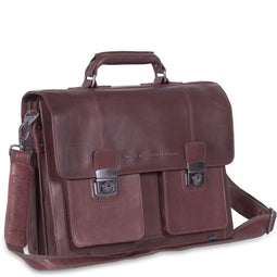 Chesterfield Leren Laptoptas Aktetas 13 inch Mario Bruin