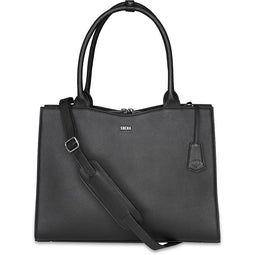 SOCHA Leren Dames Laptoptas 15.6 inch Diamond Edition Zwart
