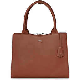 SOCHA Leren Dames Laptoptas 14 inch Diamond Edition Cognac