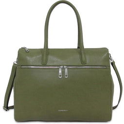 Gigi Fratelli Dames Leren Laptoptas 15 inch Romance Business ROM8006 Camouflage Groen