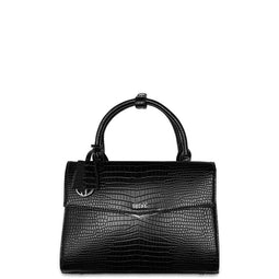 SOCHA Dames Laptoptas / Tablettas 10 inch Tiny Tip Croco Zwart