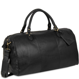 Justified Leren Weekendtas Laptoptas 13 inch Max Zwart