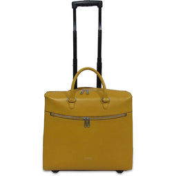 Gigi Fratelli Dames Leren Laptop Trolley 15.6 inch Romance Business ROM8015 Yellowgold