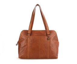 Spikes & Sparrow Leren Laptoptas 15 inch A1271 Brandy