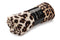 Zo Home Flanel Fleece Plaid Leopard - brown - 140x200
