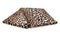 Zo Home Flanel Fleece Plaid Leopard - brown - 140x200