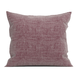 Zo Home Lino Kussensloop Linnen Look - wine red 80x80cm