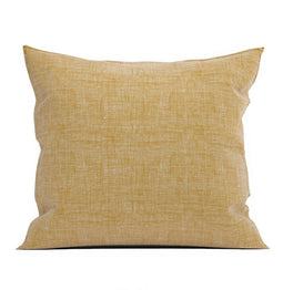 Zo Home Lino Kussensloop Linnen Look - ochre yellow 80x80cm