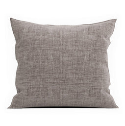 Zo Home Lino Kussensloop Linnen Look - chocolat 80x80cm