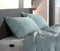 Zo Home Lino Kussensloop Linnen Look - stone blue 80x80cm