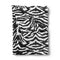 Zo Home Flanel Fleece Plaid Zebra - black - 140x200cm