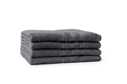 LINNICK Pure Douchelaken 70x140cm - dark grey - Set van 4