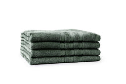 LINNICK Pure Douchelaken 70x140cm - olive green - Set van 4