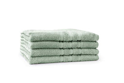 LINNICK Pure Douchelaken 70x140cm - soft green - Set van 4