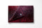 LINNICK Flanel Fleece Deken Snake - bordeaux/zwart - 140x200cm