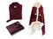 LINNICK Flanel Fleece Deken Snake - bordeaux/zwart - 140x200cm