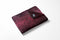 LINNICK Flanel Fleece Deken Snake - bordeaux/zwart - 140x200cm