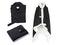 LINNICK Hoodie Flanel Fleece Deken Met Capuchon Croco - zwart - 130x180cm