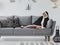 LINNICK Hoodie Flanel Fleece Deken Met Capuchon Croco - zwart - 130x180cm