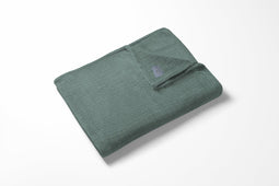 LINNICK Flanel Fleece Deken Croco - olijf groen - 140x200cm