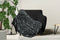 LINNICK Flanel Fleece Deken Leopard - zwart/wit - 140x200cm