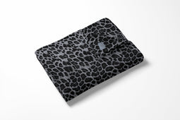 LINNICK Flanel Fleece Deken Leopard - zwart/wit - 140x200cm