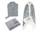 LINNICK Hoodie Flanel Fleece Deken Met Capuchon Croco - zilver - 130x180cm