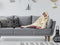 LINNICK Hoodie Flanel Fleece Deken Met Capuchon Croco - ivoor - 130x180cm