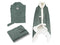LINNICK Hoodie Flanel Fleece Deken Met Capuchon Croco - olijf groen - 130x180cm