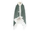 LINNICK Hoodie Flanel Fleece Deken Met Capuchon Croco - olijf groen - 130x180cm