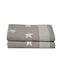 Seahorse Stardust 2 baddoeken 60 x 110 cm taupe
