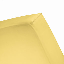 Hoeslaken double jersey Lits-jumeaux lemon (tot 25cm) Damai