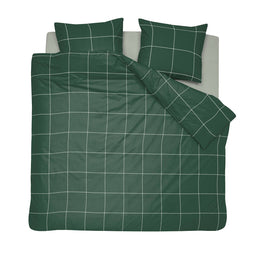 Cinderella Robyn - Dekbedovertrek - Satijn - 260x200/220 cm - Dark Green