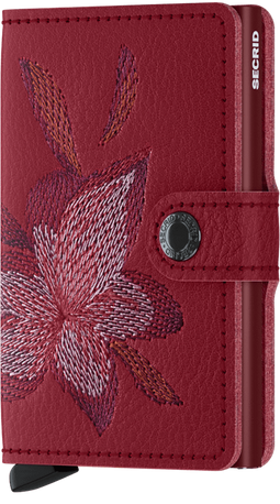 Secrid Mini wallet Stitch Magnolia Rosso