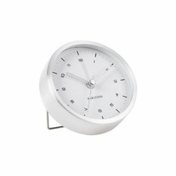 Karlsson Tinge Alarm clock staal - wit