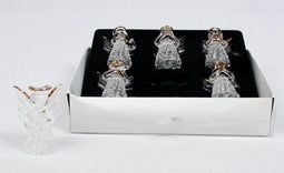 Glazen engeltjes set 6 stuks