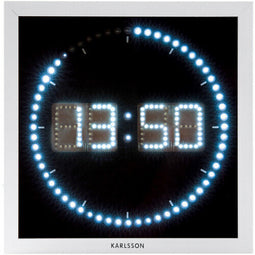 Karlsson wandklok LED the time roll