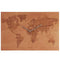 Karlsson wandklok Worldmap hout