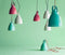 Retro metalen hanglamp 'turquoise' Done by Deer