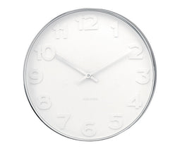 Karlsson Mr. White numbers steel polished 51 cm