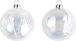 Alessi kerstbal set Angioletto en Stella transparant