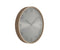Karlsson wandklok Bent Wood zilver